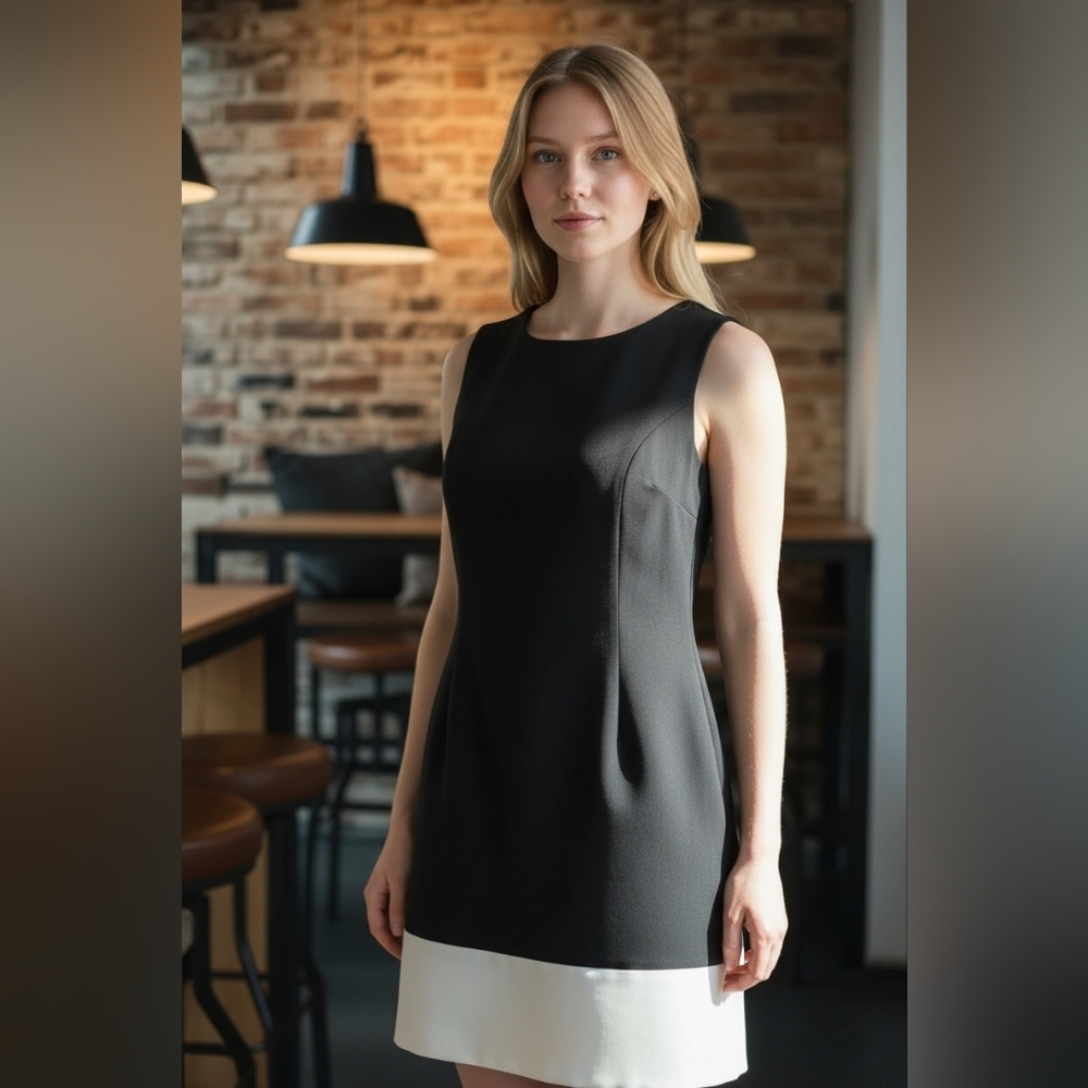 Kenneth Cole Reaction  Two Tone Dress